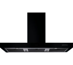 Smeg Symphony KS110BLE Chimney Cooker Hood - Black